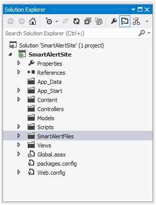 Adding Smart folder and files to project